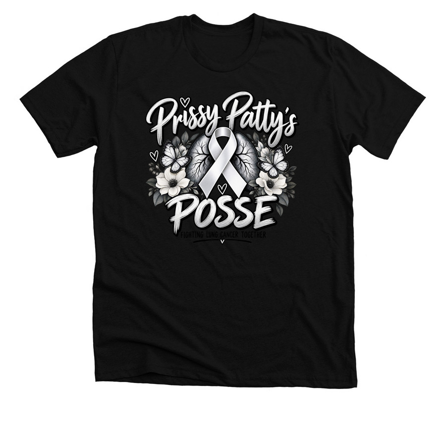 Prissy Patty Posse, a Solid Black Blend Premium Unisex Tee