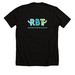 RBT, a Solid Black Blend Premium Unisex Tee (back-view)