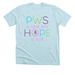 PWS is rare HOPE is not! Adult Shirts, a Heather Ice Blue Premium Unisex Tee