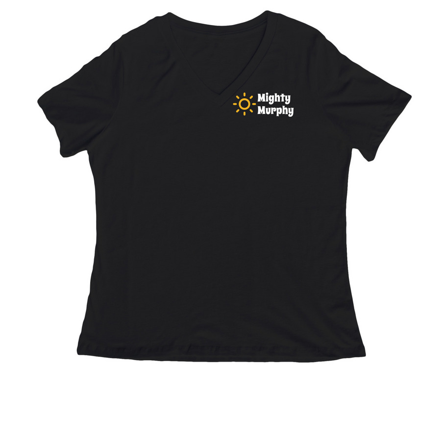 Simple Sunshine | Adult & Youth Styles, a Black Women's Relaxed V-Neck Tee