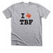 I <3 TBF, a Athletic Heather Premium Unisex Tee