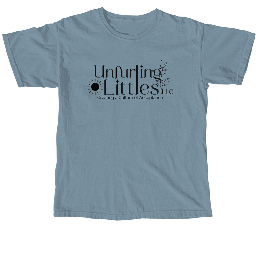 Unfurling Littles Tee, a Ice Blue Comfort Colors Unisex Tee