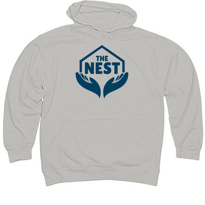 Nest Hoodie (Navy Logo), a Smoke Midweight Pullover Hoodie