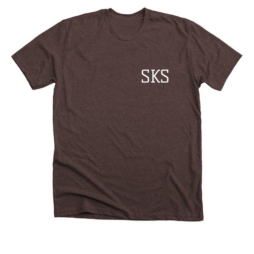 SoupaKool Saws Logo (Back), a Heather Brown Premium Unisex Tee