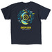 Deep Seek - Perpetual Collection, a Navy Classic Unisex Tee (back-view)