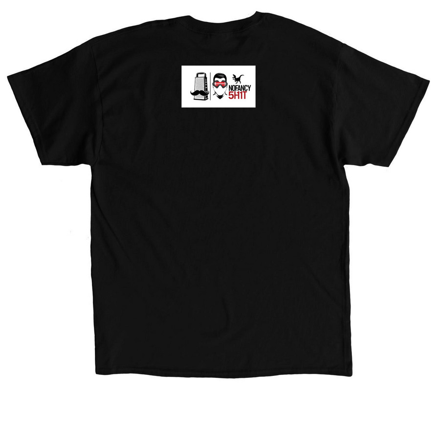 Rawr to the eurawreu, a Black Classic Unisex Tee (back-view)
