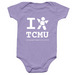I Love TCMU Onesie, a Lavender Infant Onesie