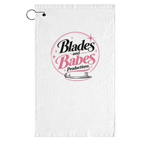 Blades and Babes Productions, a White Golf Towel