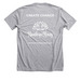 NO MORE SILENCE, a Athletic Heather Premium Unisex Tee (back-view)