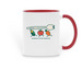 Nourishing the Next Generation, a Red Two-Tone Ceramic Mug