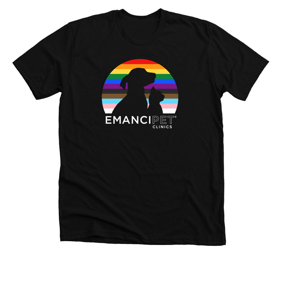 PRIDE Silhouette, a Solid Black Blend Premium Unisex Tee