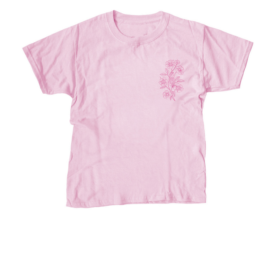 Petal Points Merch, a Light Pink Youth Unisex Tee