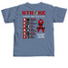 Stroke SURVIVOR (Alan Only), a Blue Jean Comfort Colors Unisex Tee (back-view)