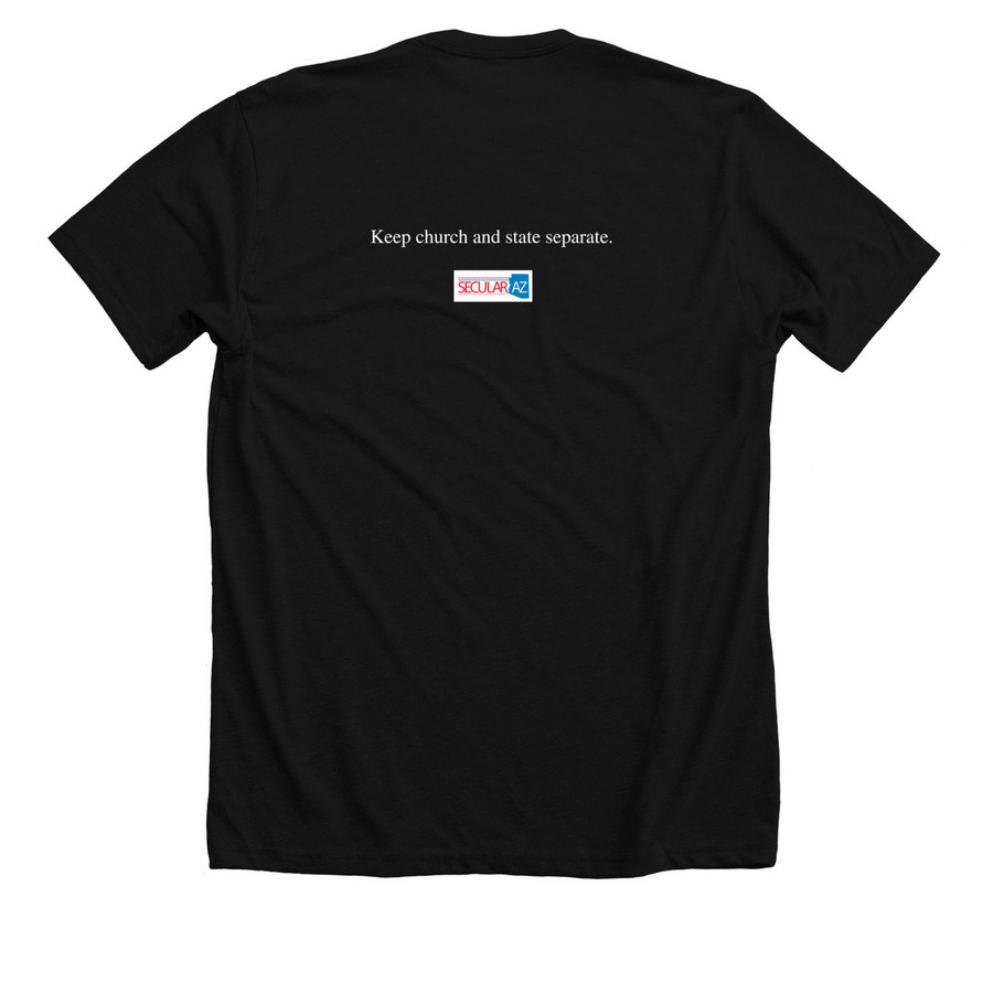 I Read Banned Books, a Solid Black Blend Premium Unisex Tee (back-view)