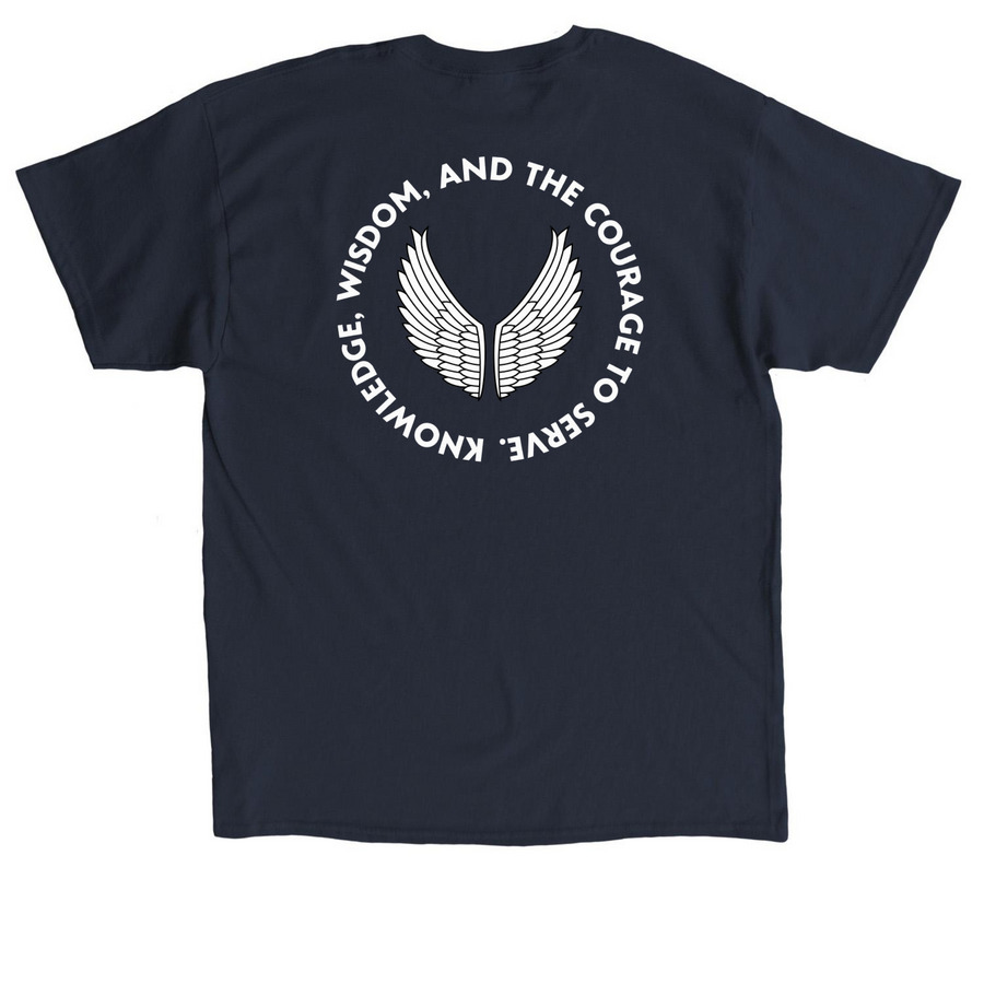 SW FA26 Tee, a Navy Classic Unisex Tee (back-view)