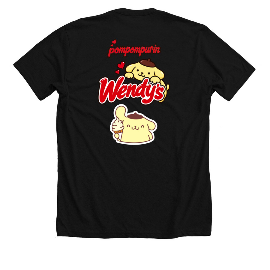Wenndd, a Solid Black Blend Premium Unisex Tee (back-view)