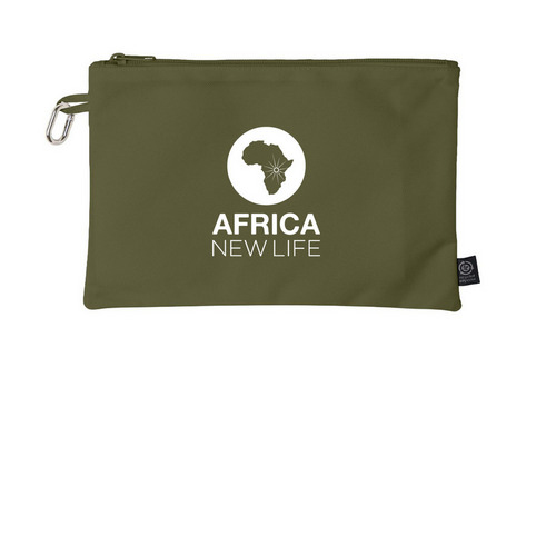 Africa New Life Pouches With Carabiner, a Olive Grove Go-Go Pouch
