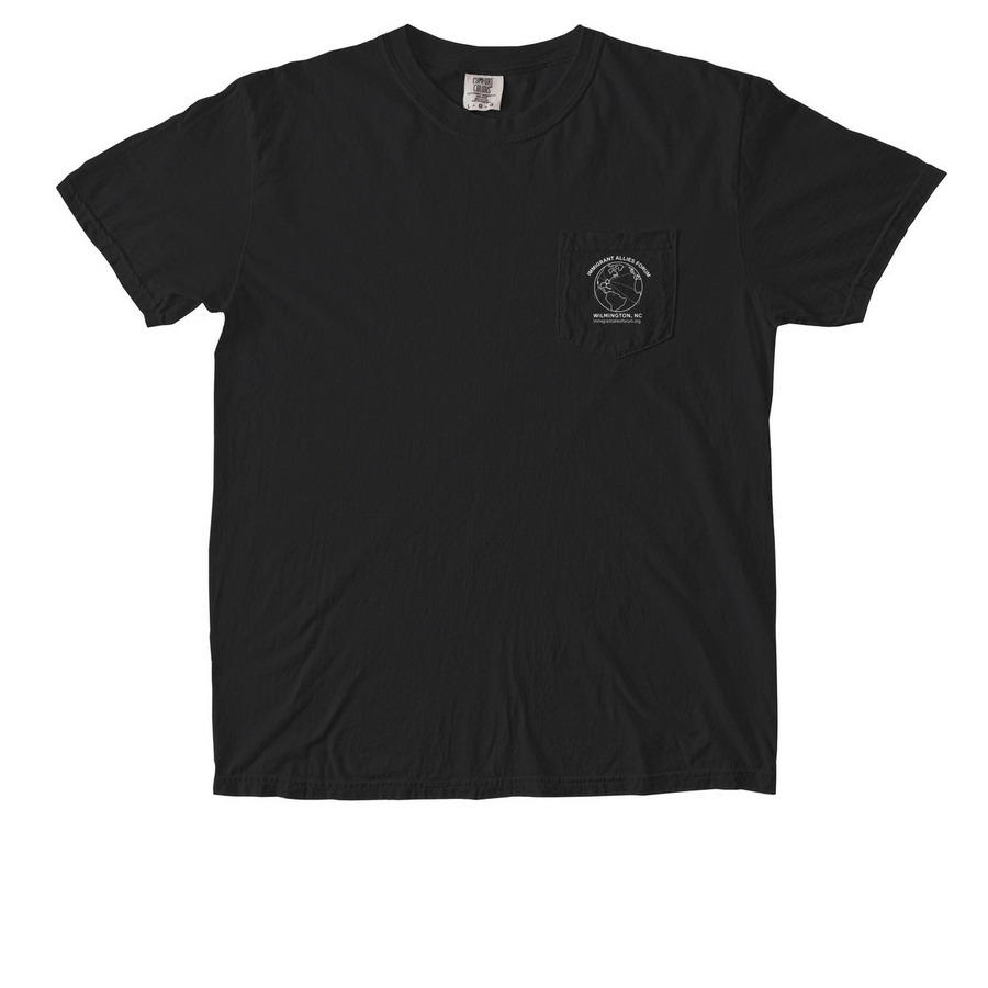 World Flag/Wilmington Flag Pocket Tee, a Black Comfort Colors Pocket Tee