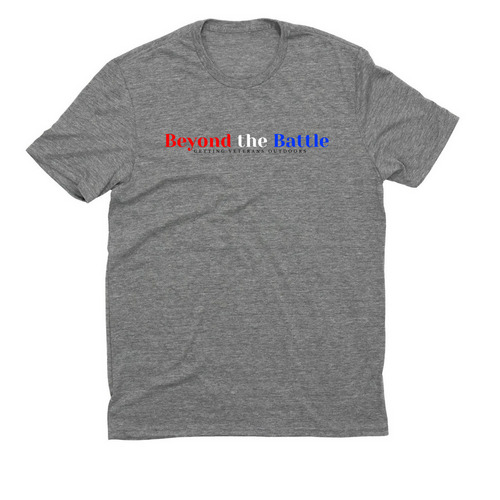 Patriotic Logo, a Aluminum Grey Allmade Eco Triblend Unisex Tee