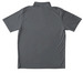 Polo with Logo, a Iron Grey Unisex Performance Polo (back-view)
