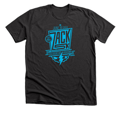 Zack 5K 2012, a Dark Grey Heather Premium Unisex Tee