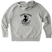 The Jaded Ladies Bakery, a Heather Grey Stanley/Stella Unisex Cruiser 2.0 Pullover Hoodie (back-view)
