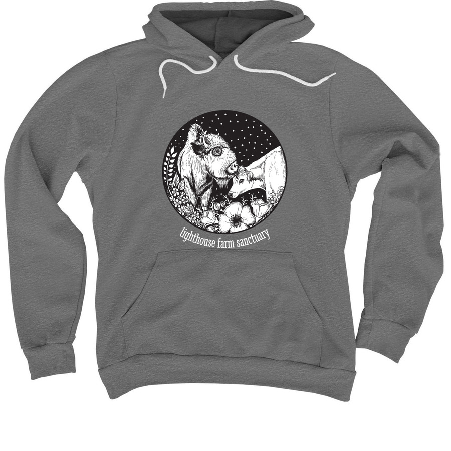 Helen + Italo, a Deep Heather Premium Pullover Hoodie