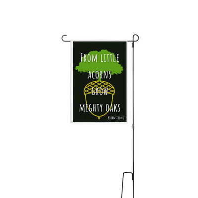 BramStrong Flag, a White 12" x 18" Yard Flag with Stake