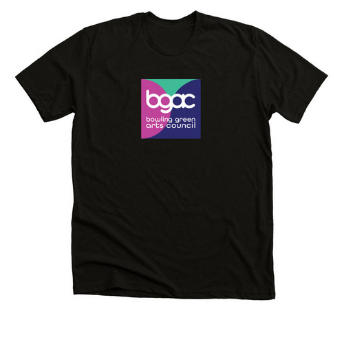 BGAC Square Logo T-shirt, a Black Heather Premium Unisex Tee