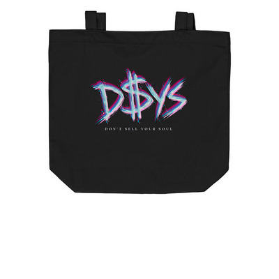 D$YS Signature Tote, a Black Organic Cotton Tote Bag