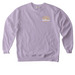 White Logo - Sweatshirts, a Orchid Comfort Colors Crewneck Sweatshirt