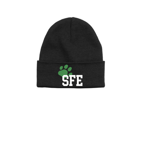 SFE Beanies, a Black Printed Base Camp Beanie