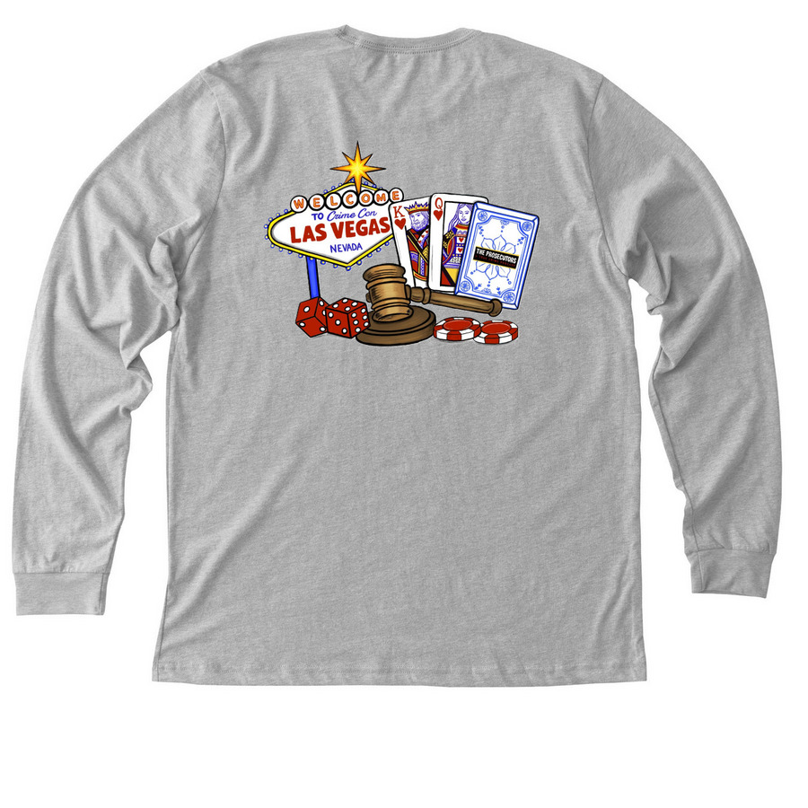CC2026 Long Sleeve, a Athletic Heather Premium Long Sleeve Tee (back-view)