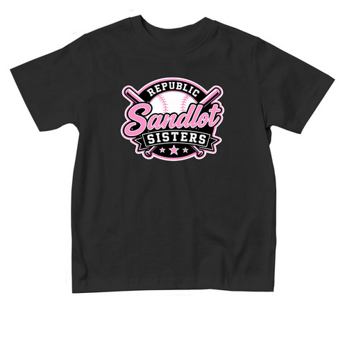 Sandlot Sisters Toddler Clothing, a Black Toddler Tee