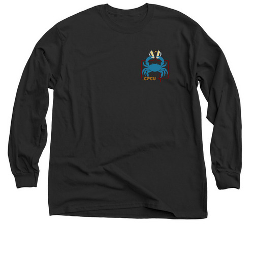 Shell Shock, a Black Classic Long Sleeve Tee
