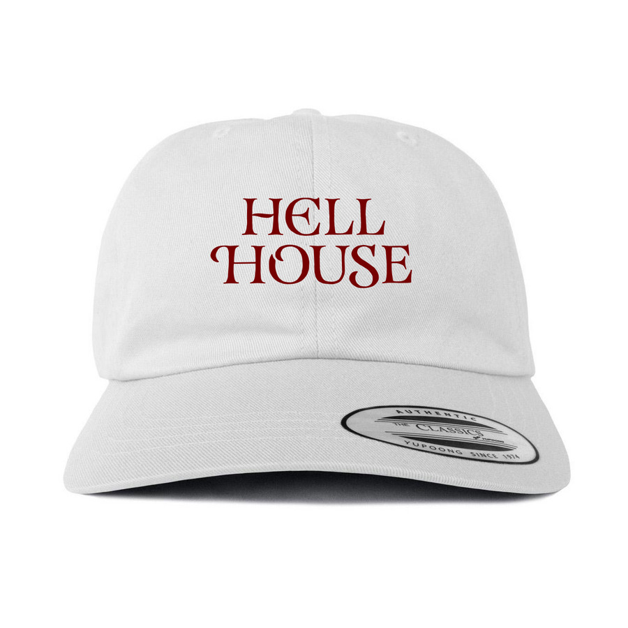 HELL HOUSE LLC Hat, a White Printed Classic Baseball Cap