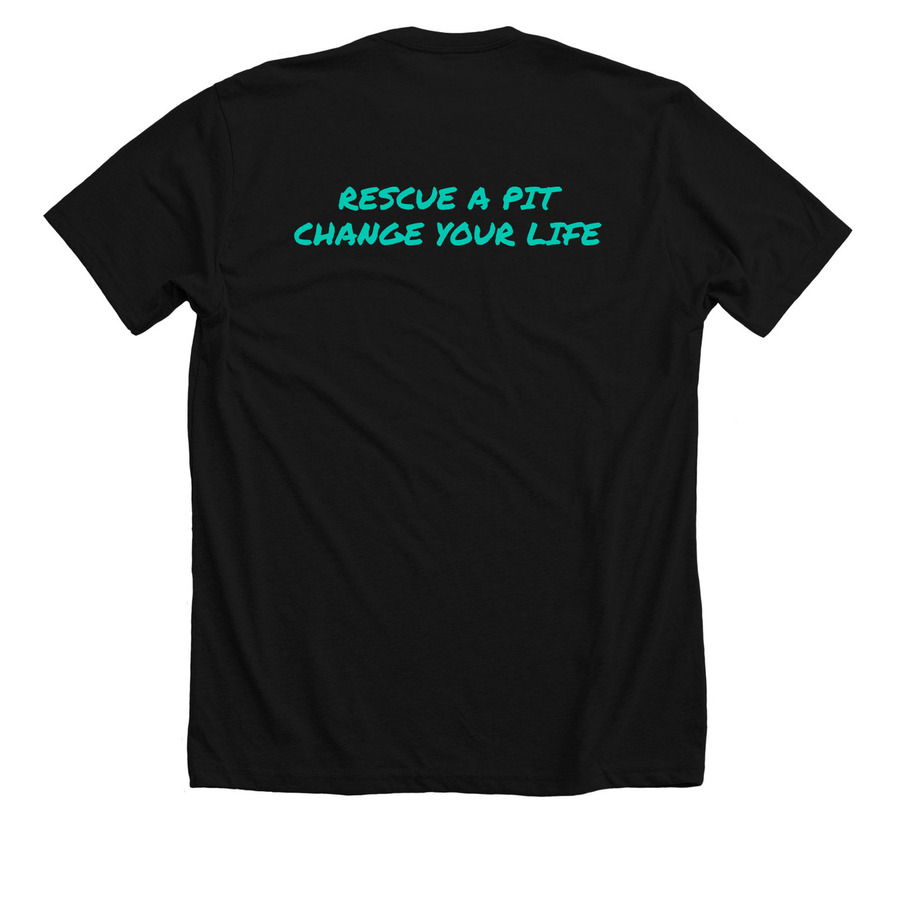 Sunny Pits Classic Design, a Solid Black Blend Premium Unisex Tee (back-view)