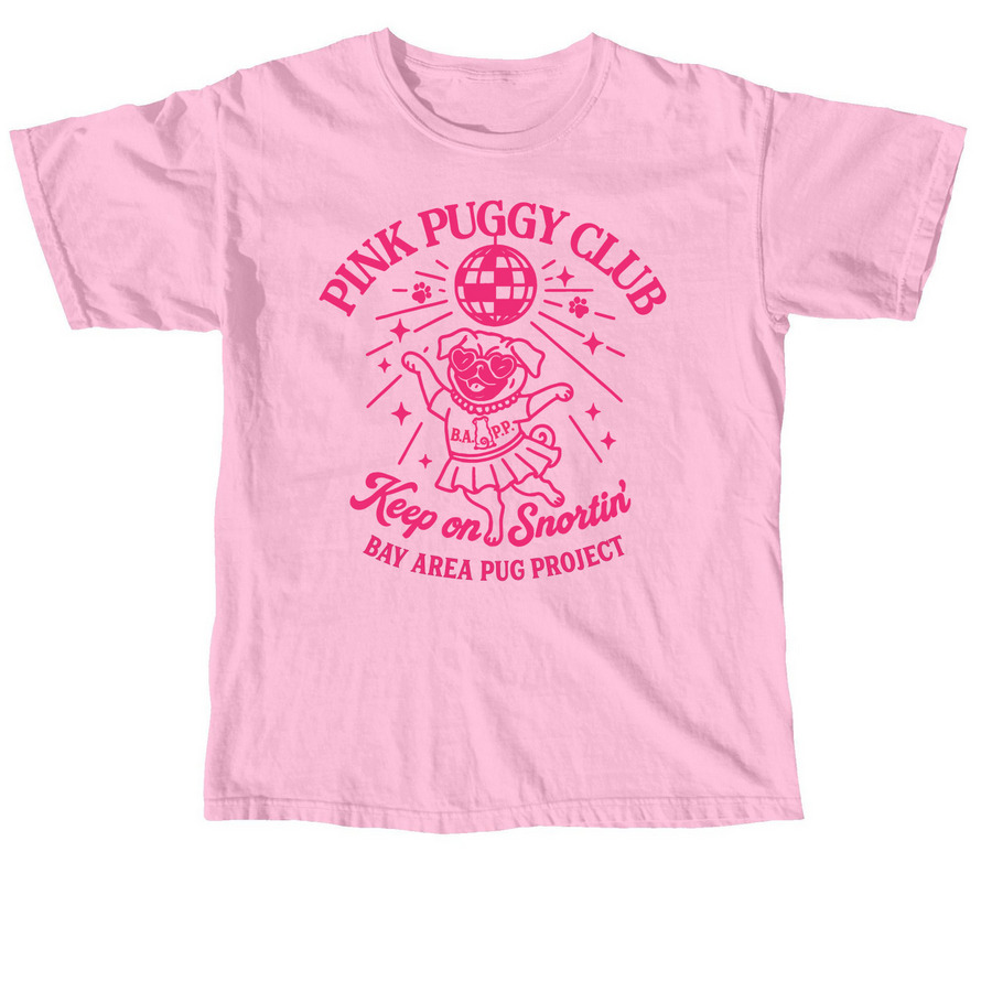 Pink Puggy Club, a Blossom Comfort Colors Unisex Tee