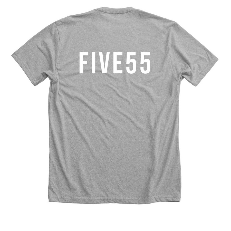 Wild and Grounded, a Athletic Heather Premium Unisex Tee (back-view)