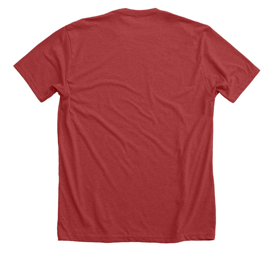 United Methodist LGBTQ+ Ally Shirt, a Heather Canvas Red Premium Unisex Tee (back-view)