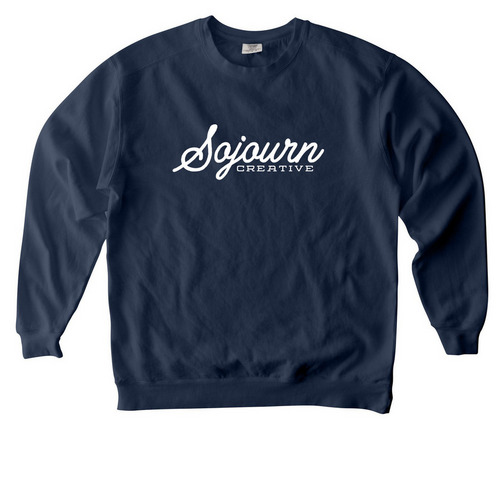 Sojourn Creative Crewneck Sweater, a True Navy Comfort Colors Crewneck Sweatshirt