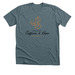 New Leaf, a Heather Slate Premium Unisex Tee