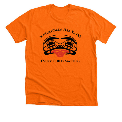 Orange Shirt Day, a Neon Orange Premium Unisex Tee