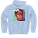 ?Head in the Clouds? Collection, a Light Blue Pullover Hoodie (back-view)