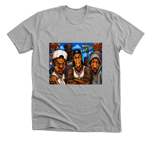 Boys In The Hood, a Athletic Heather Premium Unisex Tee