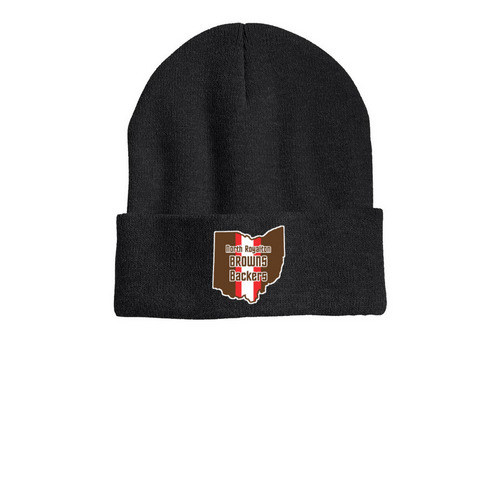 Beanies, a Heather Charcoal Printed Cuffed Beanie