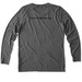 The Vintage Dog Logo Black, a Aluminum Grey Allmade Eco Triblend Women?s Long Sleeve Tee (back-view)