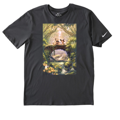 On the Bridge (Anime Nike Unisex Tee), a Anthracite Nike Dri-FIT Jersey Blend Performance Tee