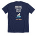 On The Edge 2026, a Solid Navy Blend Premium Unisex Tee (back-view)