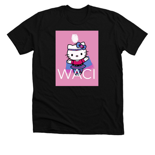 WACI, a Solid Black Blend Premium Unisex Tee